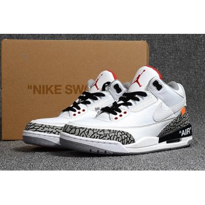 Nike Erkek Air Jordan 3 Beyaz Basketbol Ayakkabısı Türkiye - RS8PSWZ0